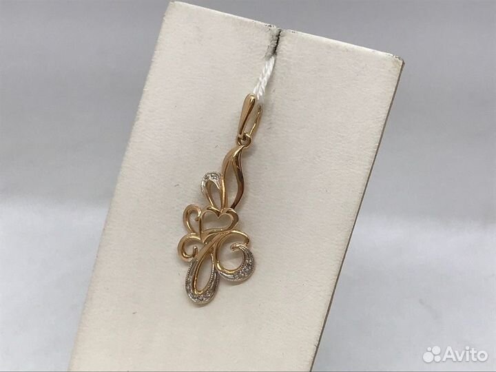 Подвеска золотая С камнями 585* (Ленина 23)