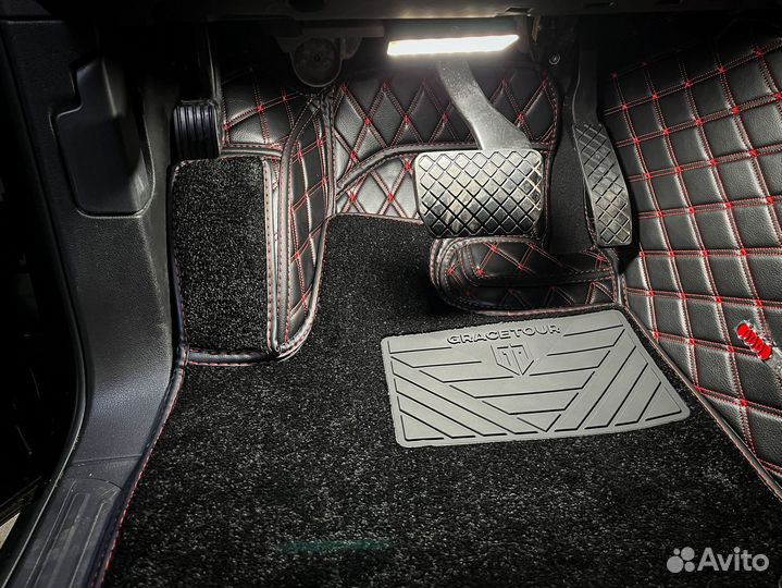 3D коврики из экокожи на audi