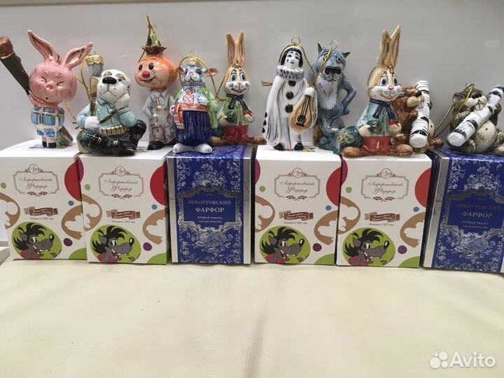 Ёлочные фарфоровые игрушки. Лефортовский завод