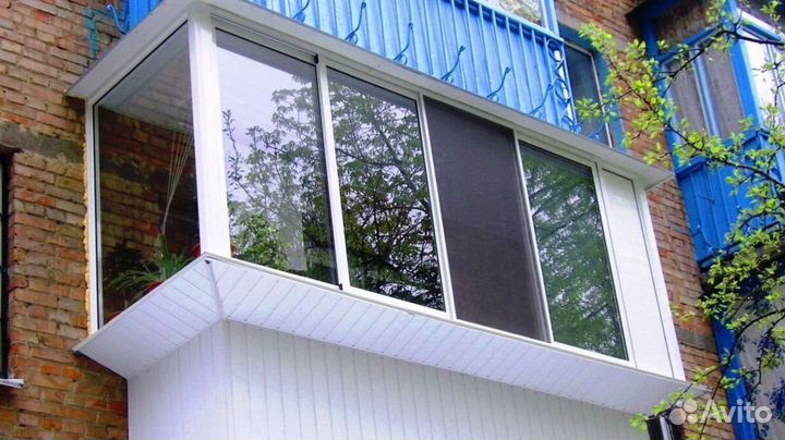 Остекление балконов и лоджий под ключ G2119