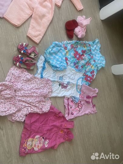 Вещи на девочку пакетом 62-86