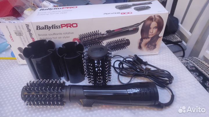 Вращающаяся фен-щетка Babyliss Pro Rotating 800
