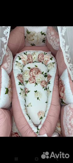 Бортики в кроватку для девочки