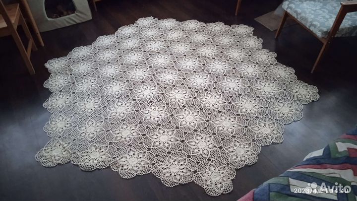 Скатерть вязаная крючком
