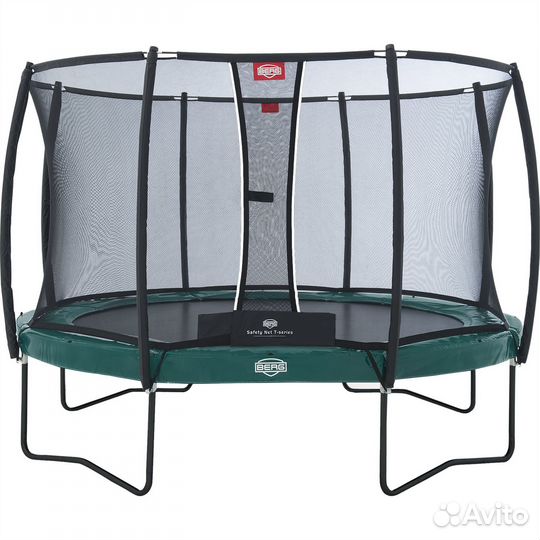 Батут Berg Elite Regular Green 380 с сеткой Deluxe