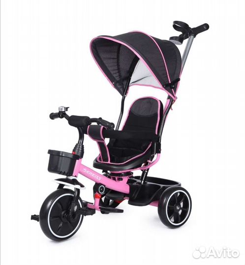 Велосипед с родительской ручкой, новый