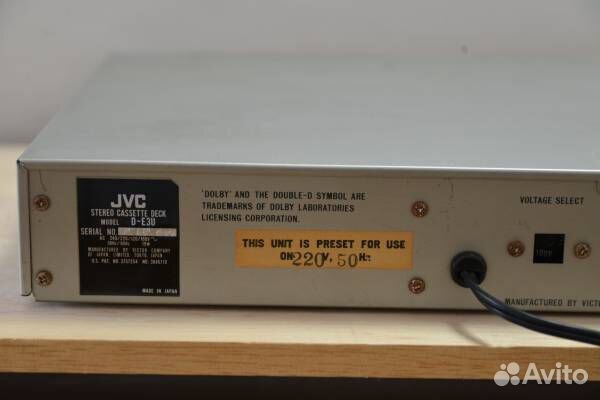 Кассетные магнитофоны JVC D-E3U и Denon DR-210