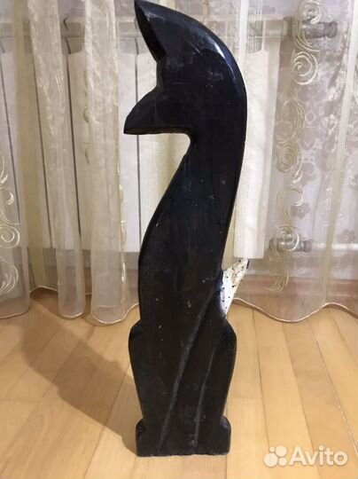 Статуэтка деревянная кошка