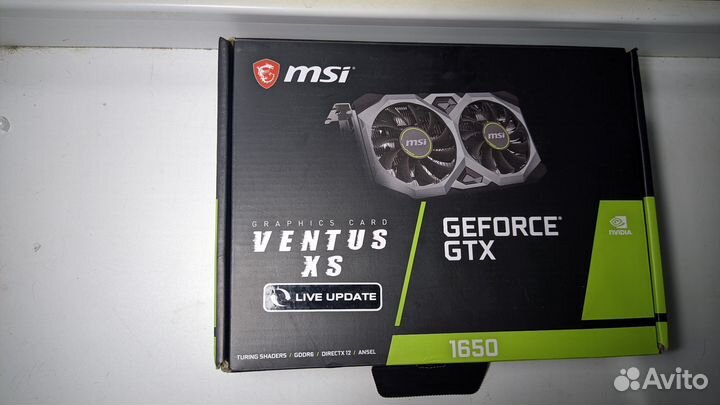 Видеокарта GTX 1650 4gb от MSI Ventus XS D6