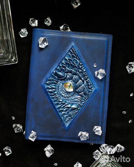 Органайзер из кожи А5. Дракон Маласса