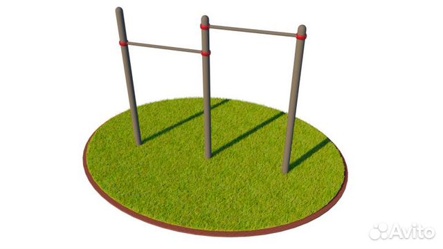 T-002 Турник классический двойной D76 пластик