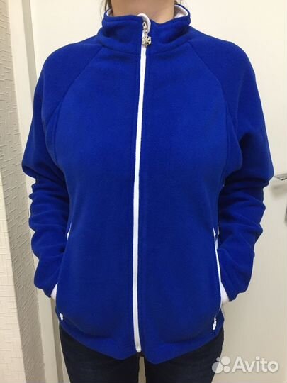 Флисовая Кофта Женская VEL Zip Blue/White (Женский