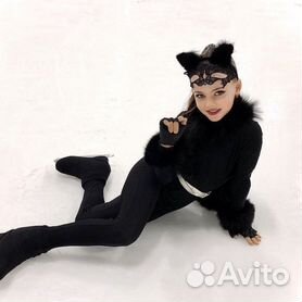 Карнавальный костюм женщины кошки взрослый
