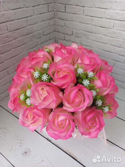 Букет из мыльных цветов