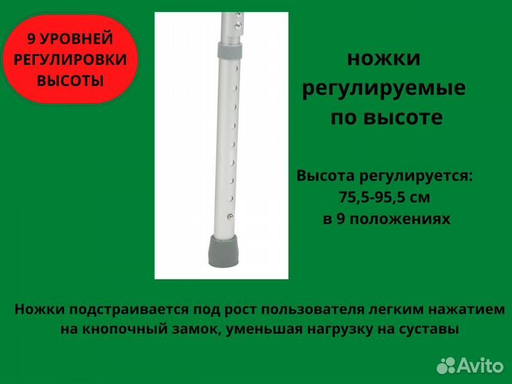 Ходунки для взрослых, для инвалидов Новые