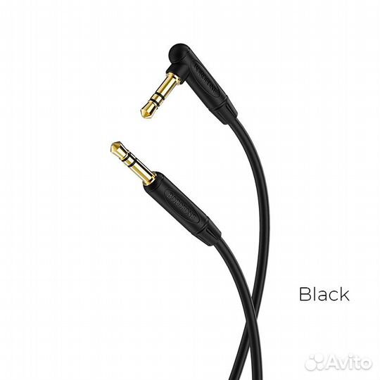 Аудио-кабель borofone BL4, AUX, 1 м, черный