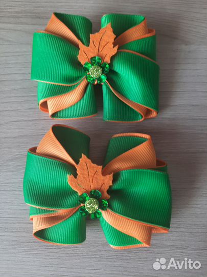 Бантики, повязки, броши ручной работы