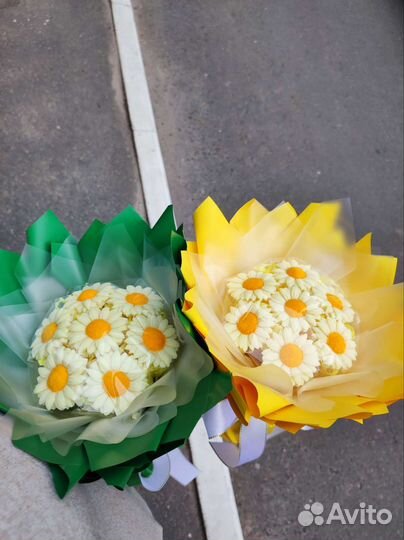 Цветы шоколад и зефир.Букет из бабочек. 1 сентября