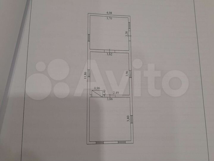 Дом 41,6 м² на участке 28,6 сот.