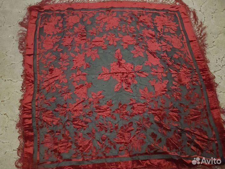 Павловопосадский платок шерсть