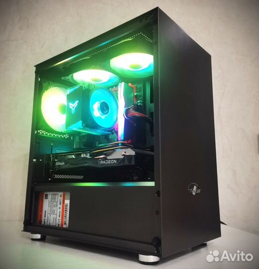 Новый игровой компьютер Intel 12100F RX 6600