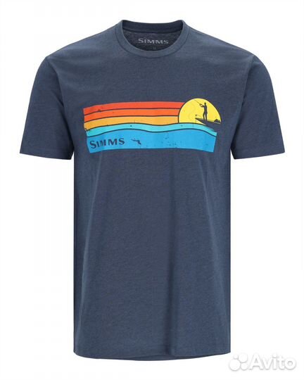 Футболка Simms Sunset T-Shirt: S, M, L, рыбалка