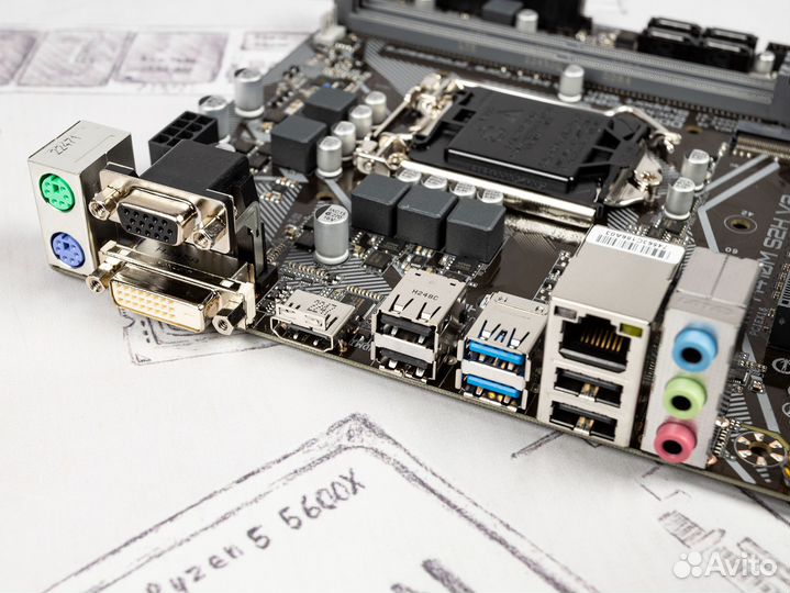 Материнская плата gigabyte H410M S2H V2 1200