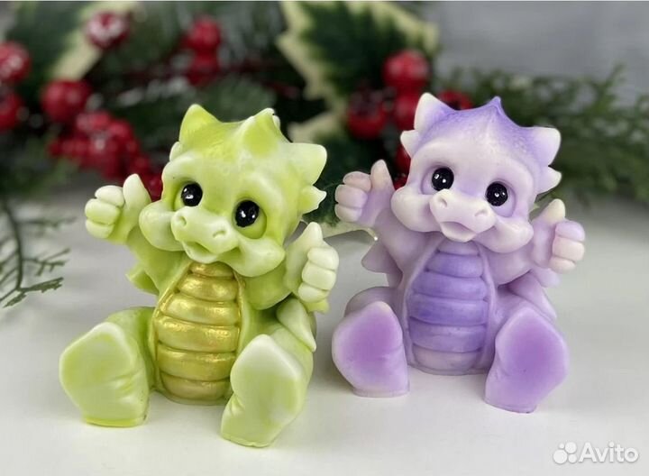 Мыло ручной работы дракончик символ 2024