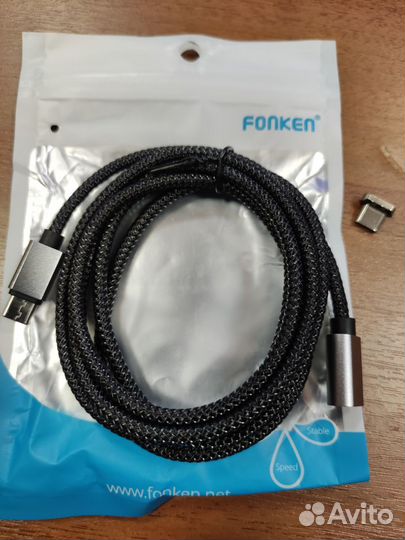 Кабель магнитный fonken USB С - USB C 100Вт