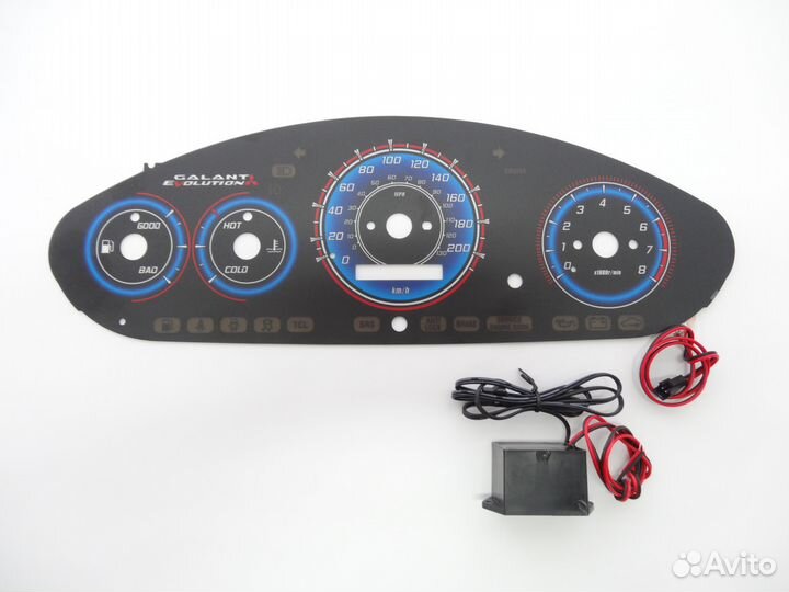 Шкалы приборов Mitsubishi Galant 8 (01-03) USA V1