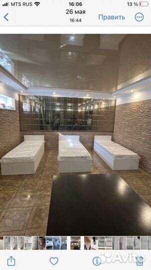 Кровать с матрасом 80х 200