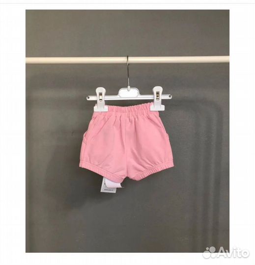 Шорты 24Kids (98 см) с арбузами, 80 см розовые