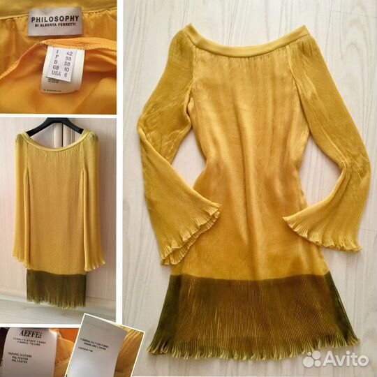 Платье Alberta Ferretti, 42it(s-m), гофре