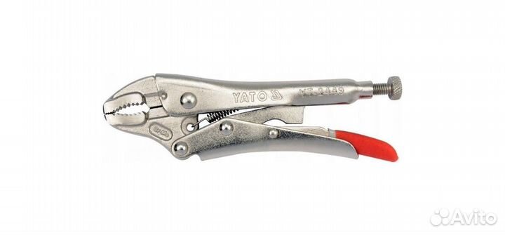 Клещи зажимные yato полукругл. губки 125 мм