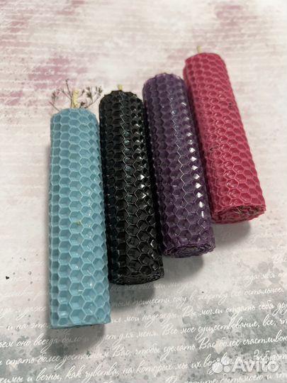 Свечи из натуральной вощины с травами