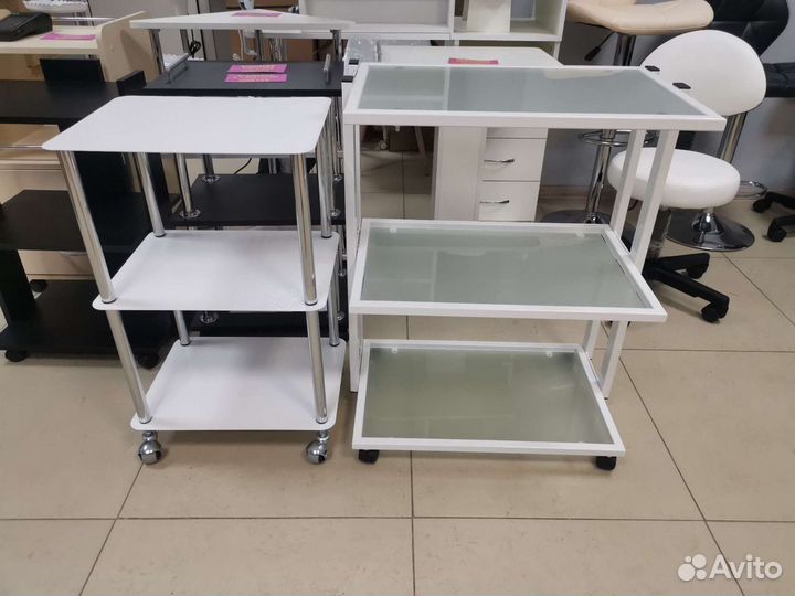 Тележка косметолога Этажерка Столик на колесиках