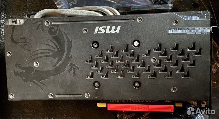 Видеокарта rx580 8gb MSI