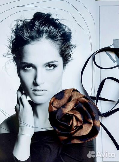 Цветок на шею, чокер цветок, брошь цветок