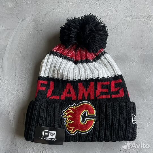 Шапка зимняя NHL Calgary Flames