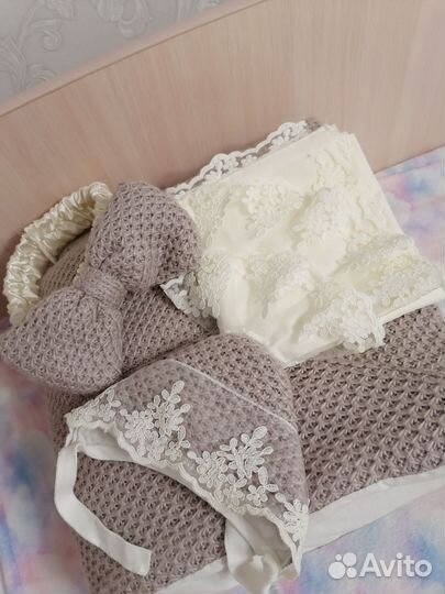 Конверт одеяло на выписку зимнее