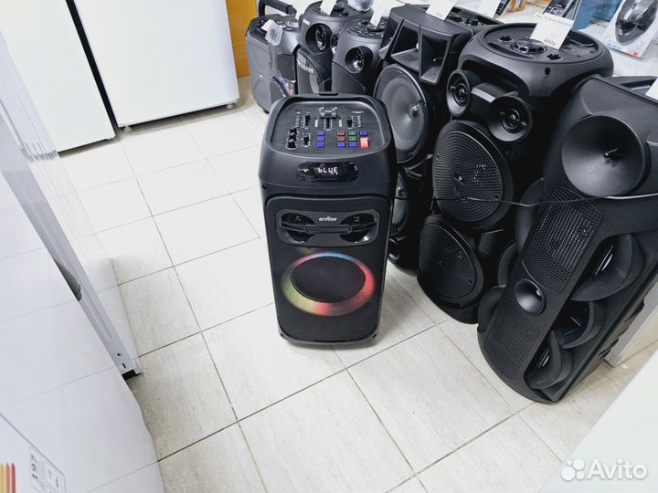 Мощная колонка 250Вт с подсветкой