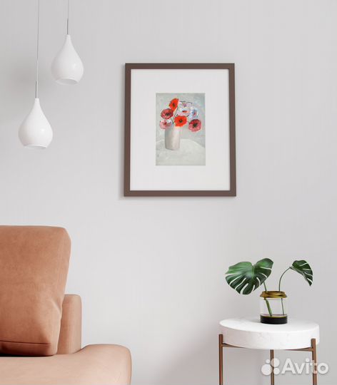 Картина маслом на холсте цветы