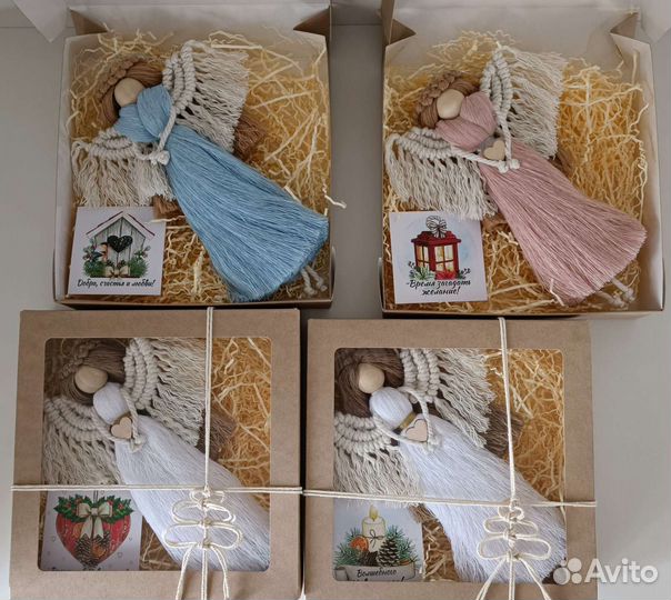 Макраме ангел подарок