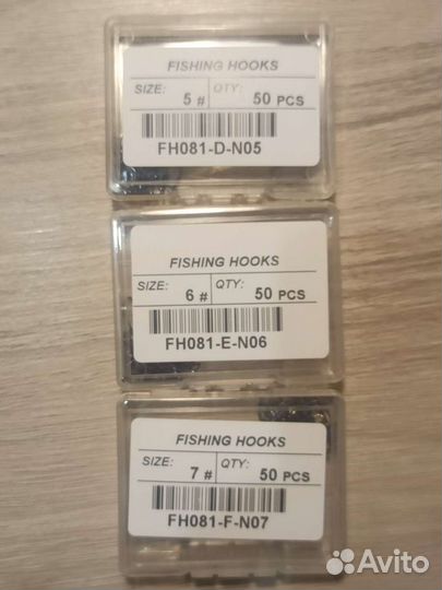 Набор рыболовных крючков