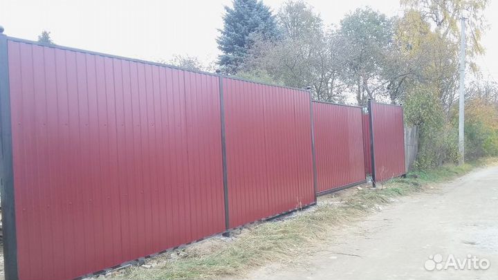 Заборы из профнастила