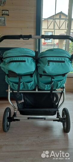Прогулочная коляска для двойни бу