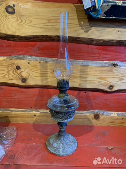 Лампа керосиновая. Антикварная шпиатр