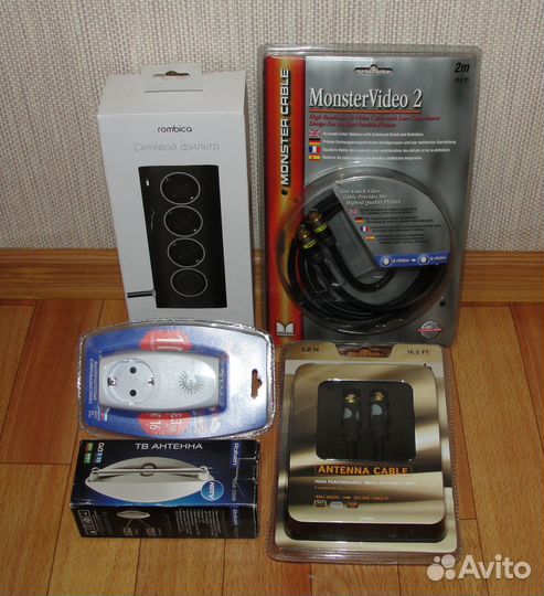 Сетевой фильтр, Удлинитель, Антенна, Кабеля Новые