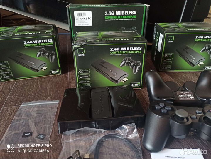 Игровая приставка game stick HD TV, 4K,64gb+8gb ru