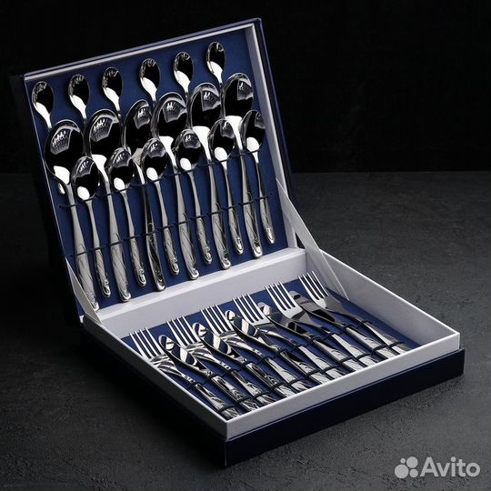 Набор столовый «Лира», 30 предметов, декоративная